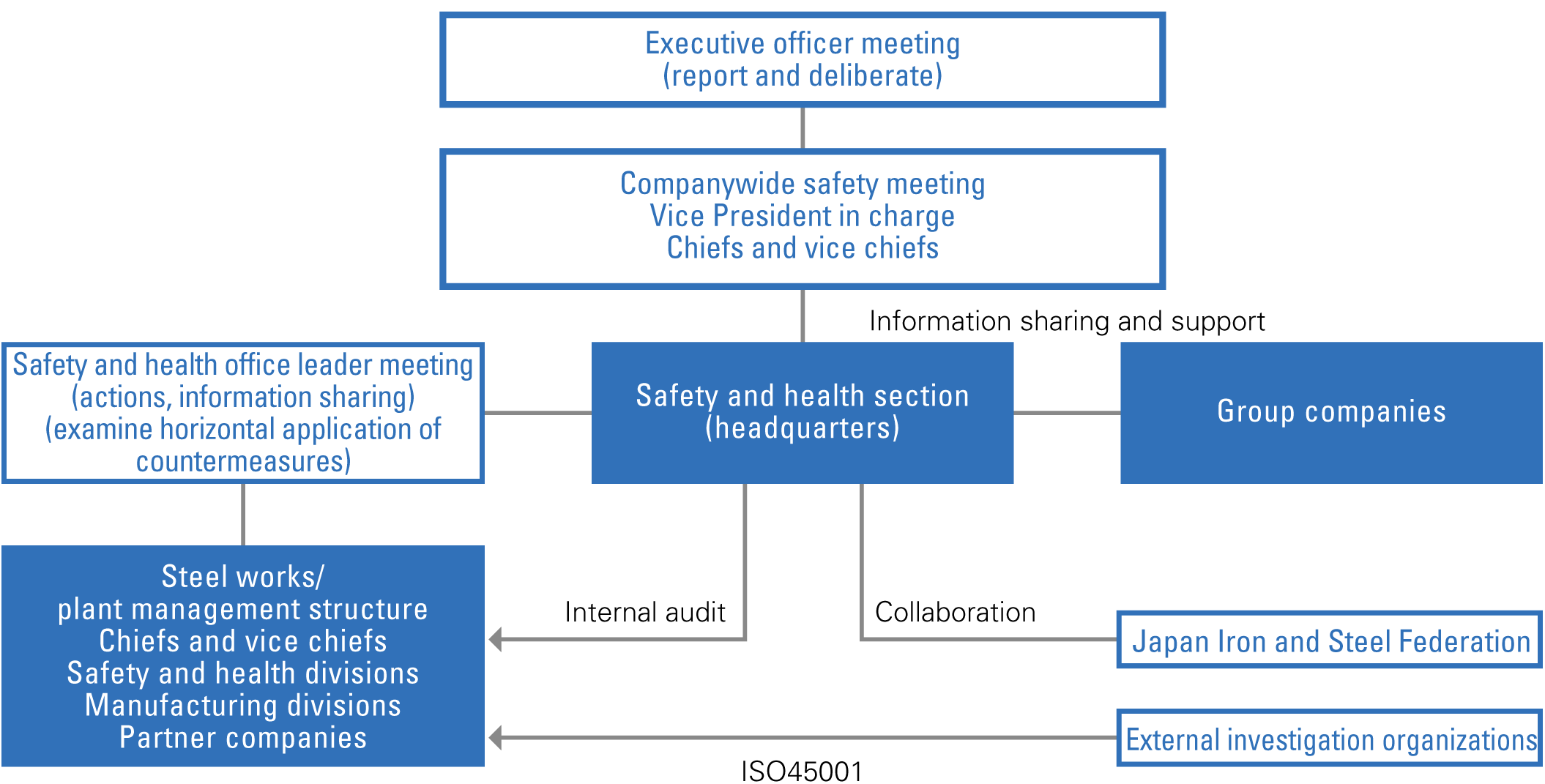 Management Structure for Health and Safety