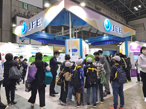 The JFE Group's booth at EcoPro2022